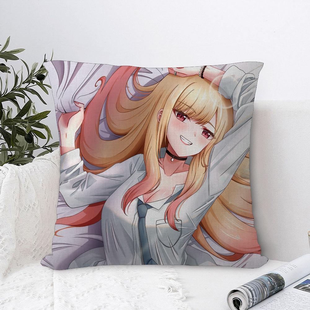 My Dress-Up Darling Marin Kitagawa Office Cushion Pillowcase Car Cushion Cover45X45CM Lumbar Pillowcase Sofa Pillowcover