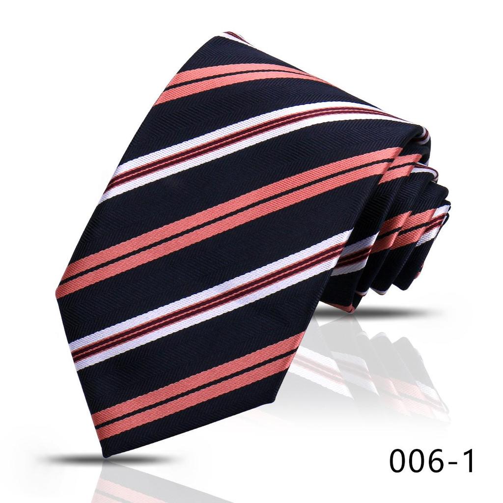 Hochwertige Herren-Seidenkrawatte, 8 cm breit, für Business und Hochzeitsanzug, mit diagonalen Streifen und Karomuster