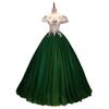 1011 Evening Dress Stage Performance Dress Vocal Solo Art Exam Fluffy Dress Shoulder Skinny Large Size Dress Women