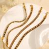 Fashion Creative Retro Personality Color Diamond-Encrusted Multi-Layer Wide-Sided Chain Bracelet Women'S Simple Retro Temperament Jewelry Women