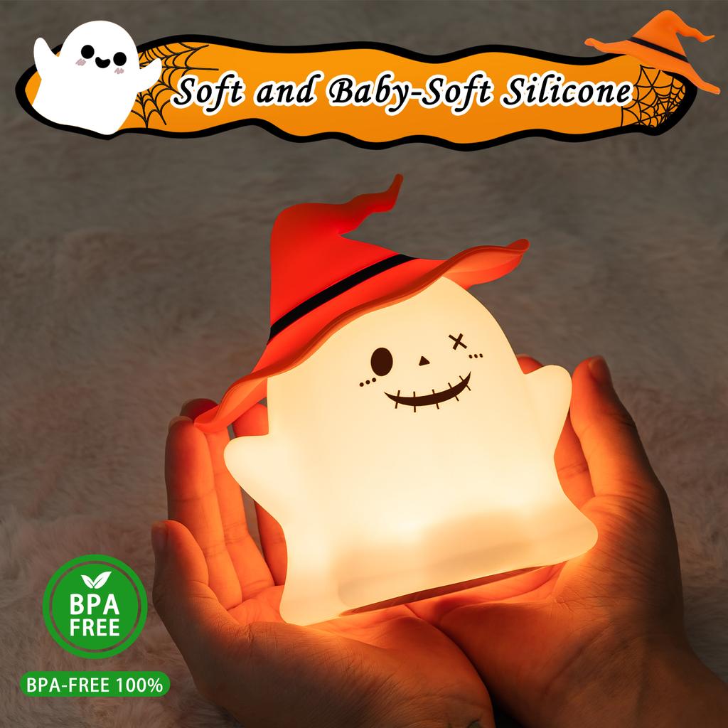 New Arrival Dimmable Halloween Night Light Rechargeable Children Party Holiday Gift Interior Decoration Accessories Quality ABS