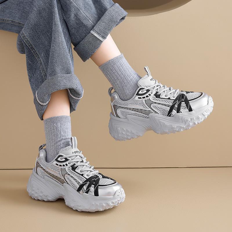 Augustine platform dad shoes women's 2025 new autumn and winter lightweight casual sports shoes show small running shoes