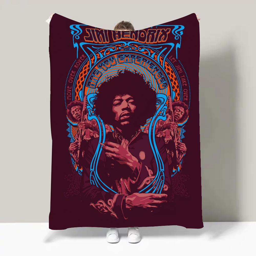 Guitarist J-Jimi H-Hendrix Blanket Design Lightweight Throw Blanket For Dorms, Naps, Living Room, Office,Sofa