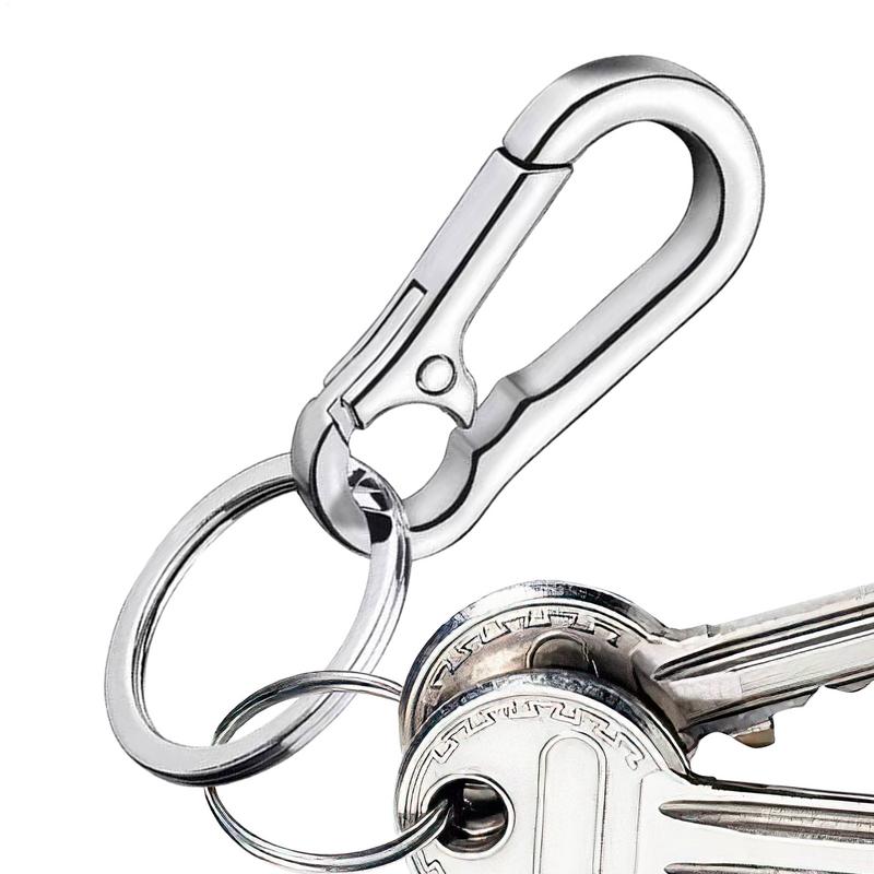 car Keychain Anti-Lost Zinc Alloy auto Key Chain With KeyRing Gourd Buckle Carabiner Keychain Car Key Ring  Hanging Buckle