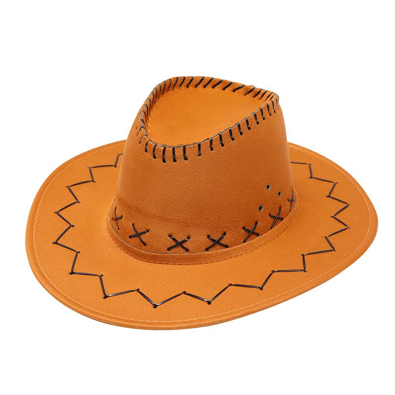 Western cowboy hat men's summer outdoor visor grassland Mongolian hat knight hat travel hat stage prop hat women