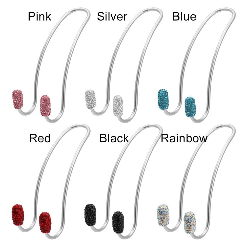 2Pack Backseat Storage Hooks Bling Diamond Seat Back Organizer Durable Strong Headrest Bag Rack Car Hangers Car Accessory