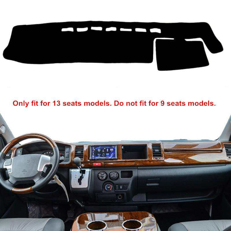 

Car Dashmat Dashboard Cover Dash Mat Pad Sun Shade Carpet For Toyota HiAce Commuter Regius Ace Mazda Bongo 2004-2018 Accessories Black(Black Edge)