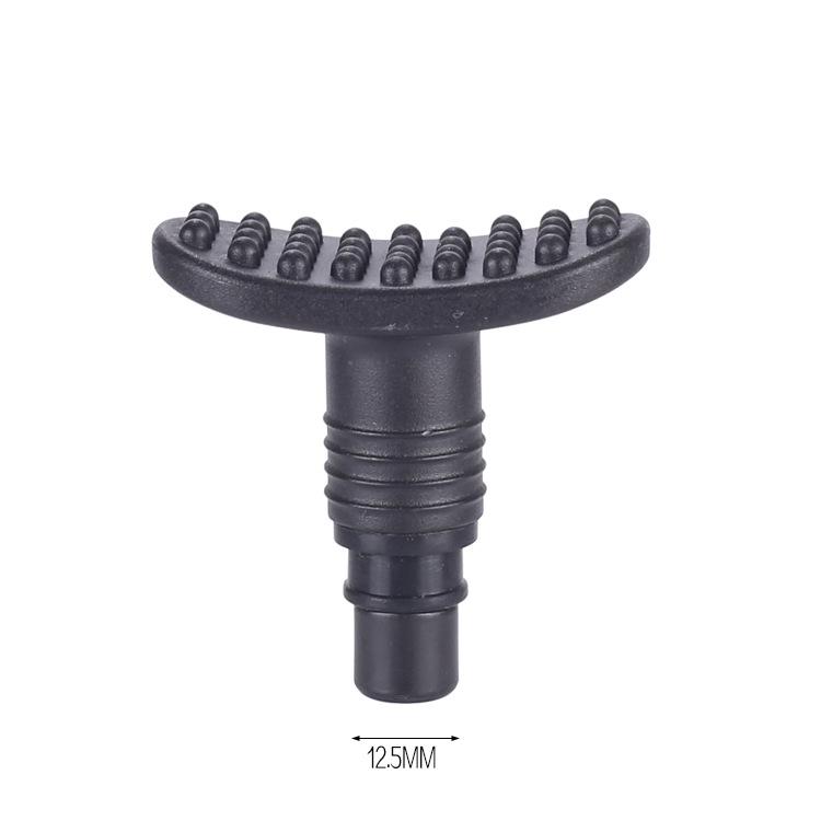 12.5mm Muscle Relaxer Fascia Gun Head: Metal & ABS PP Home Fitness Massage Stick Accessory.