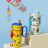 720ml Thermal Water Bottle Leak Proof Drinking Straw Cup Milk Tea Cup Outdoor Insulated Mug  Sports