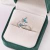 Elegant Adjustable Gold-Plated Zircon Ring for Women