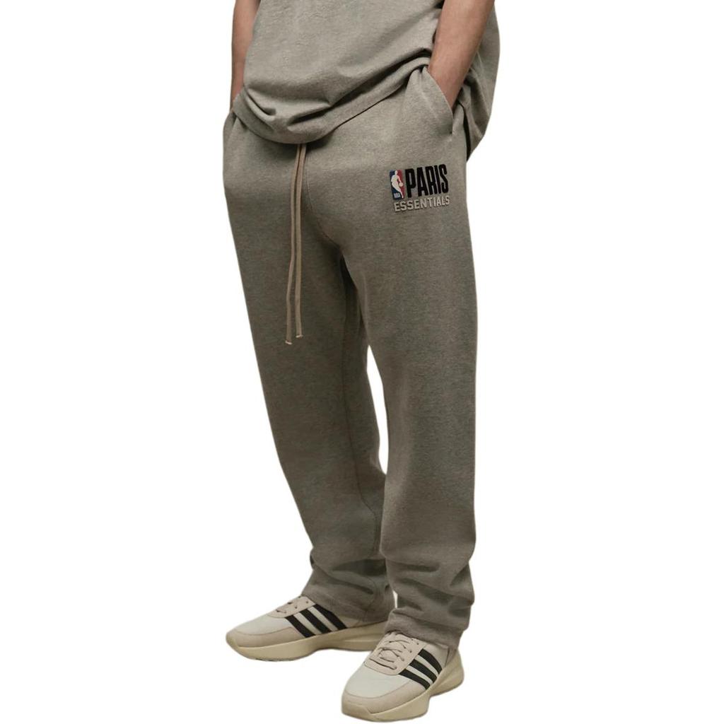 Fear of God Essentials x NBA Paris Relaxed Sweatpants Warm Heather Men Bottoms Grey 130AL246002F