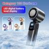 Hangable Handheld Fan 100 Speeds Desk Fan New Ice Cooling Fan  Outdoor