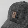 Hat Men'S Winter Warm Fleece Middle-Aged And Elderly Casual Ear Protector Baseball Cap Autumn And Winter Elderly Woolen Cap