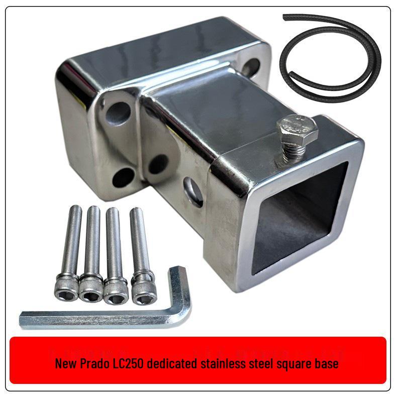 24-25 Prado LC250 Trailer Hitch Stainless Steel Square Hole Base Accessories