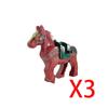 MOC Medieval Military Building Blocks Cavalry Regiment Horse Animal Accessories Camel Elk Elephant Toy Gift Saddle Bricks K049