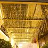 Starry Sky LED Icicle Lights: Flashing Christmas Curtain Lights for Outdoor Waterfall Decor