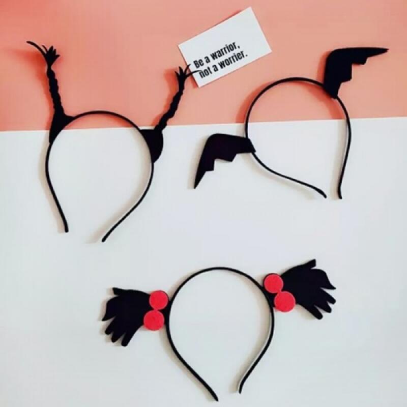Birthday Party Headband 3-Piece Season 2 Pippi Devil Hairband beeper headband