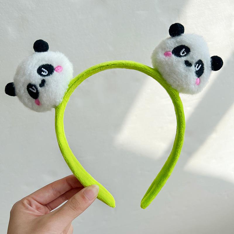 Süßes Panda-Puppen-Stirnband Kopfschmuck Gesicht waschen Haarspange Haarklammer Haarband Schleife Kinder Erwachsene Haarschmuck