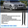 2Pcs Front Left Right Car Headlight Eyebrow Glossy Black Trim Decoration Replacement for BMW E39 1997‑2003 Car Accessories
