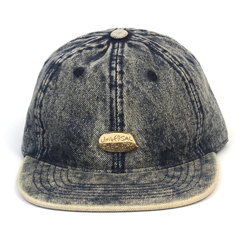 Universal chemistry Washing Denim Strapback Cap denim hat