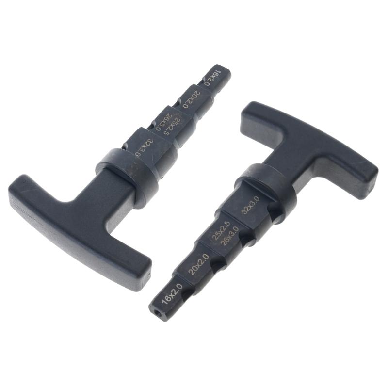 Deburring Tool Pipe Reamer Tool Multi Layer Calibration Reamer 4 in 1 Ratcheting Rotation 16-32mm For Plumbing