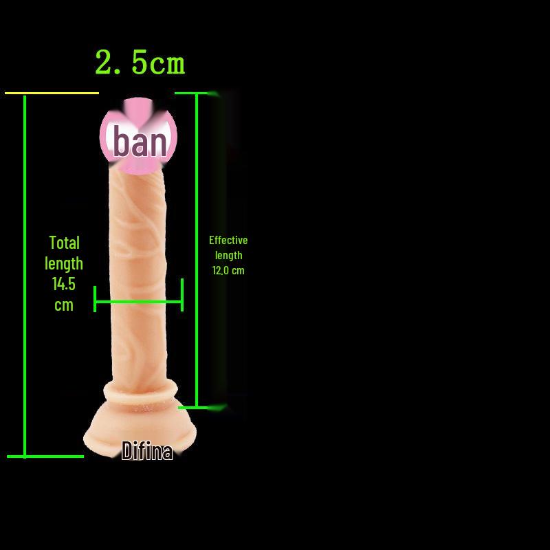 High Transparency Thick Suction Cup Dildo for Women - Flirting Adult Toy