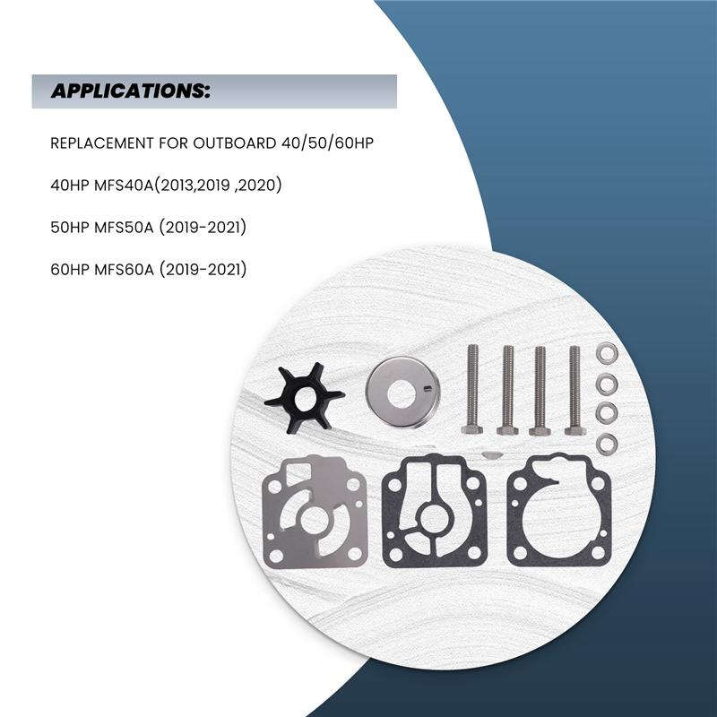A58X-Impeller Water Pump Repair Kit 3T5873223M For Nissan/Tohatsu Outboard 40 50 60 Hp Marine Engine Part 3T5-87322-3 как