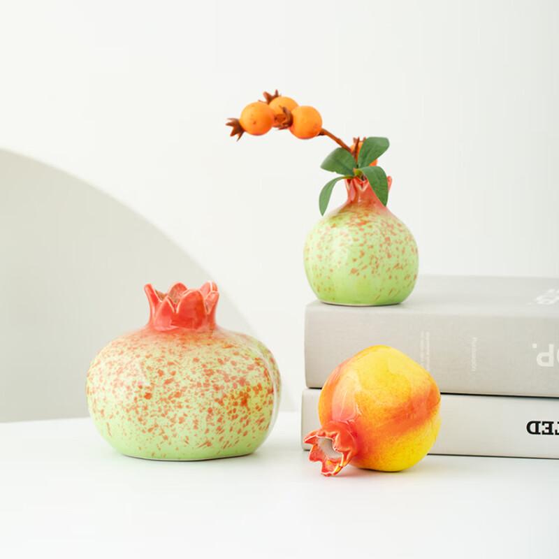 OIMG Creative Mini Pomegranate Ceramic Vase