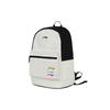 Li-Ning Large Capacity Fashionable Versatile Polyester Backpack Unisex Backpack Off-White Black YBSU167-6A13