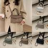 Retro Street Style Pu Small Crossbody Bag With Top Flap Closure For Fall And Winter