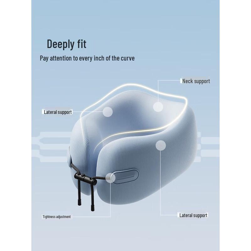 Portable Memory Foam U-shaped Travel Neck Pillow