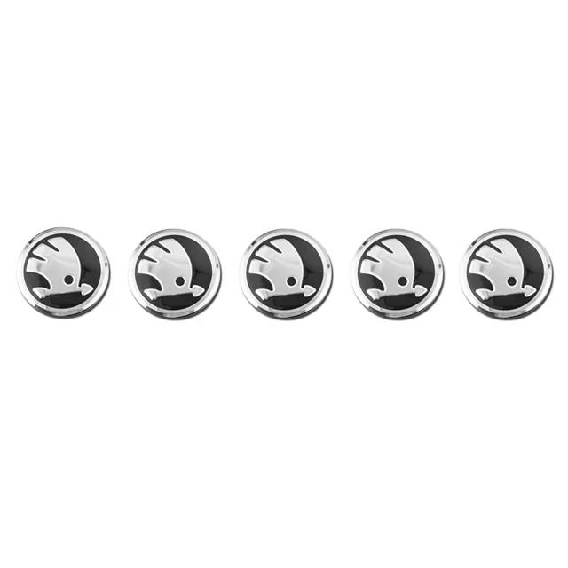 

2025 New 14mm Aluminum Alloy Car Remote Key Badge Stickers Decoration For Skoda Octavia Kodiaq Enyaq Kamiq Scala Superb Fabia Ra