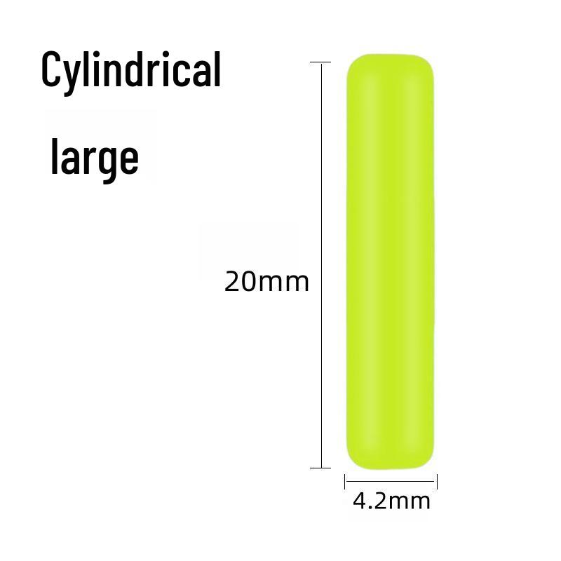 Silicone Olive-Shaped Fluorescent Fishing Float Tail Magnifier Bean