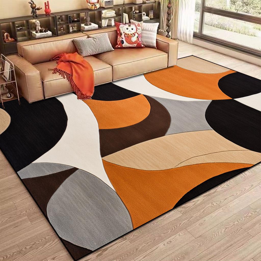 Nordic Abstract Carpet for Living Room Modern Geometry Sofa Coffee Table Non-slip Floor Mat Home Bedroom Decor Bedside Soft Rugs