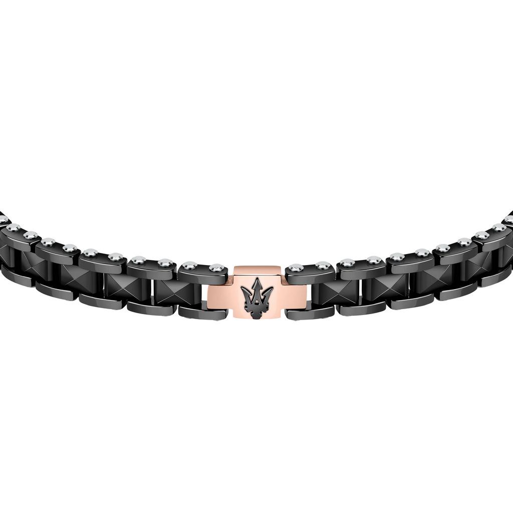 Maserati Jewels Schwarzes Edelstahlarmband JM422ATZ13 für Männer