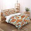 Conjuntos de Roupa de Cama Capivara Para Meninos Crianças Conjunto de Capa de Edredom, Capa de Edredom de Animais Fofos 3D Conjunto de Cama Ultra Macio Decoração de Quarto Duplo