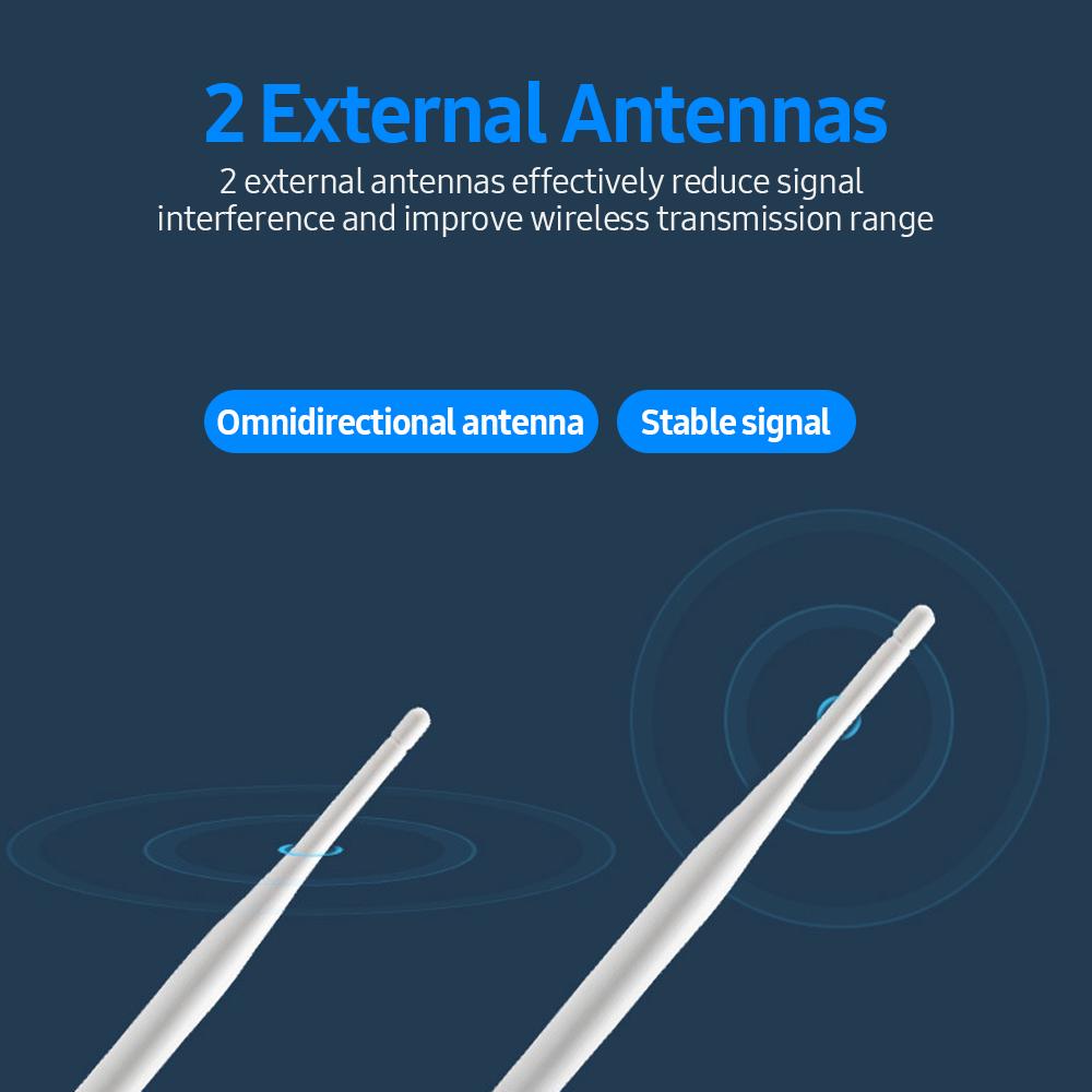 Router WiFi 4G LTE Szybki router bezprzewodowy 300 Mb/s z gniazdem karty SIM 2 anteny zewnętrzne