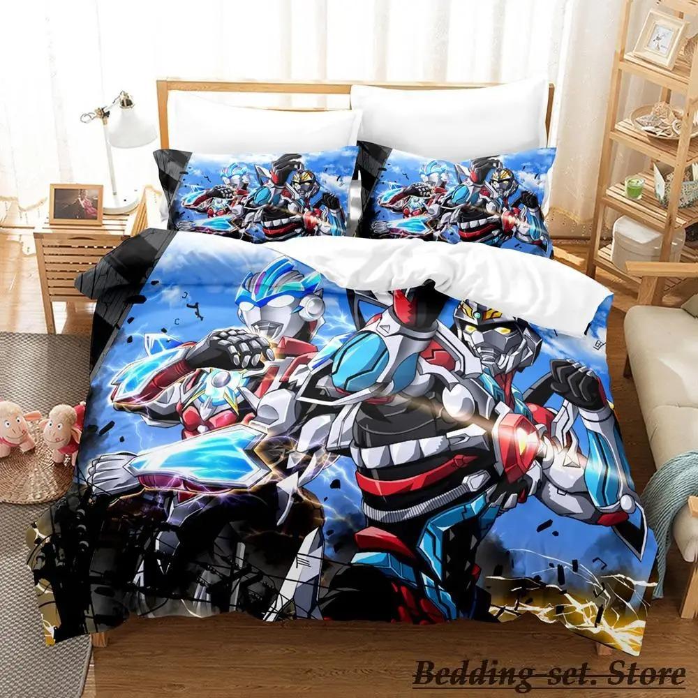 Ssss Gridman Bedding Set Single Twin Full Queen King Size Bed Set Adult Kid Bedroom Duvetcover Sets Anime Parure De Lit Bed