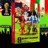 Calendario dell'Avvento di Natale FIFA Blind Box, 24 Mini Scatole Misteriose di Calcio, Regalo Collezionabile per Fan Bambini e Adulti