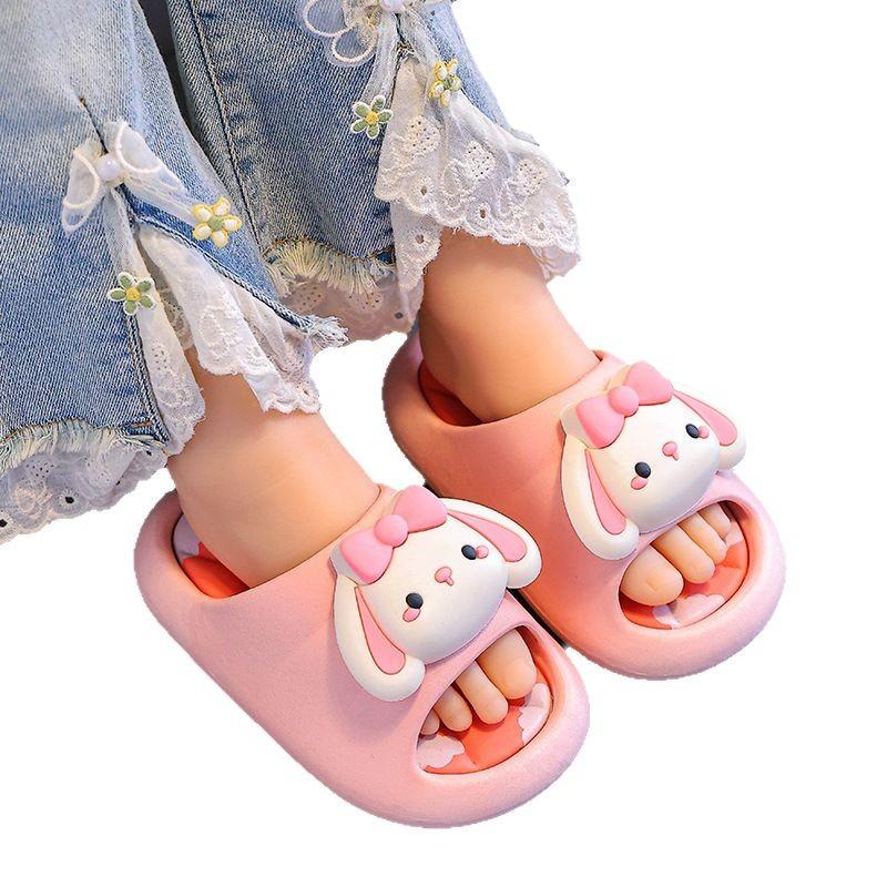Summer Cushioned Children's Sandals Boys and Girls Indoor Parent-Child Non-Slip Baby Kids Bath Slippers