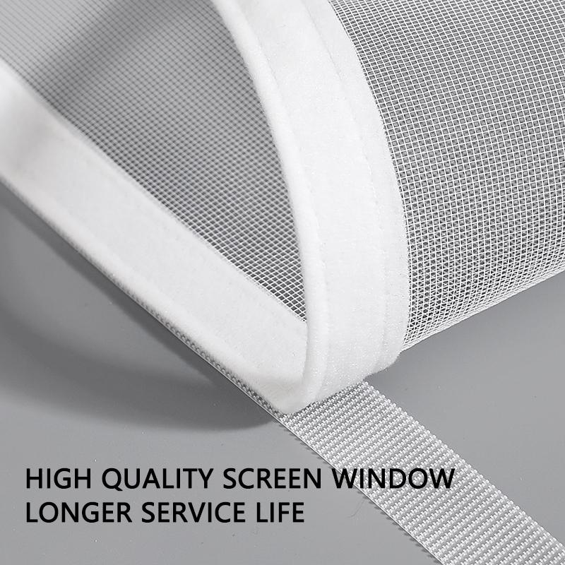Moustiquaire pour fenêtre, moustiquaire noire, auto-adhésive, anti-insectes, réutilisable, Velcro, personnalisée