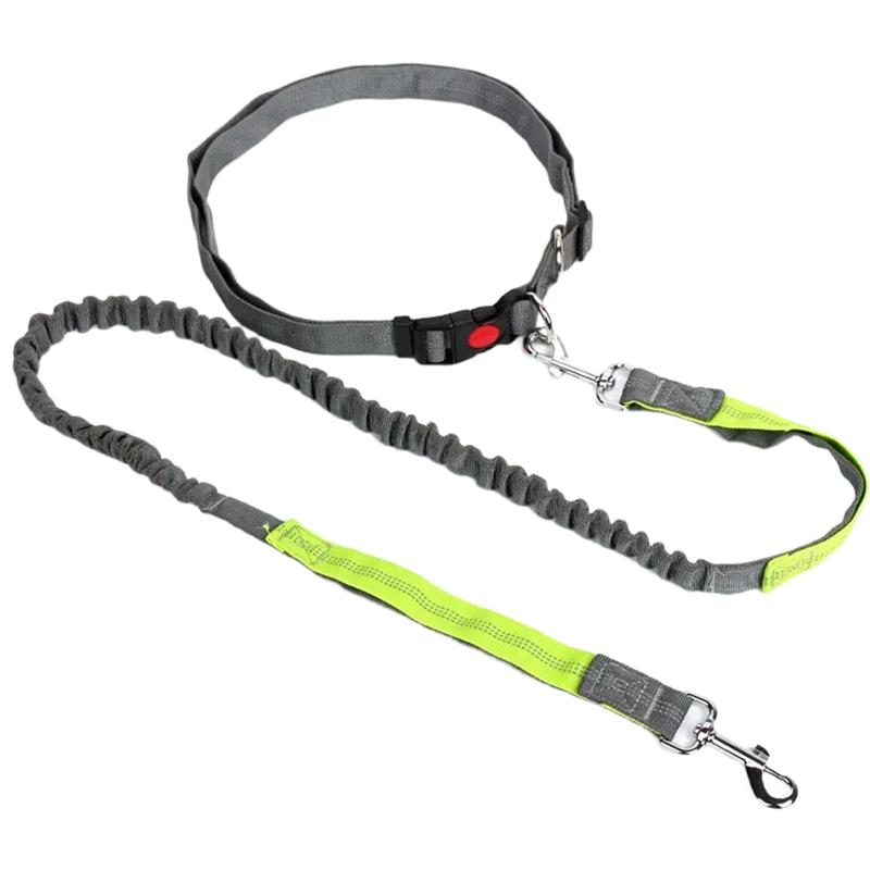 

AS60-Hand Free Retractable Dog Leash With Adjustable Waist Rope Elasticity Lead For Running Jogging Cycling Big Dogs Pet