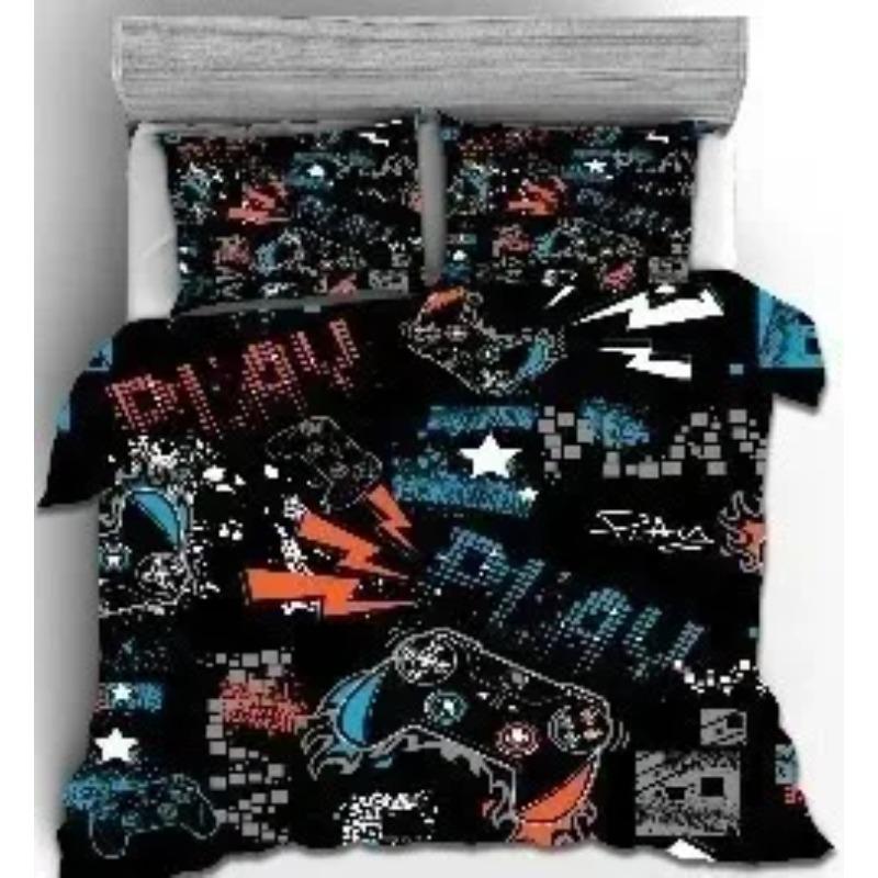 Gamepad Comforter Cover Gamer Bedding Set Teens Video Game Duvet Cover for Youth Boys Modern Game Controller Bedspread