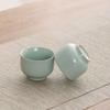 Bafang Li 'Dragon Roaming the World' 12-Piece Hand-Painted Celadon Tea Set