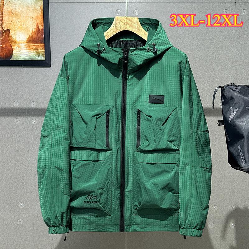 Men's Fashion Hooded Tooling Jacket for Spring