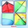 Good Flying Colorful Rainbow Kite Easy To Fly Children's Kite New Beach Diamond Kite  Family Trips