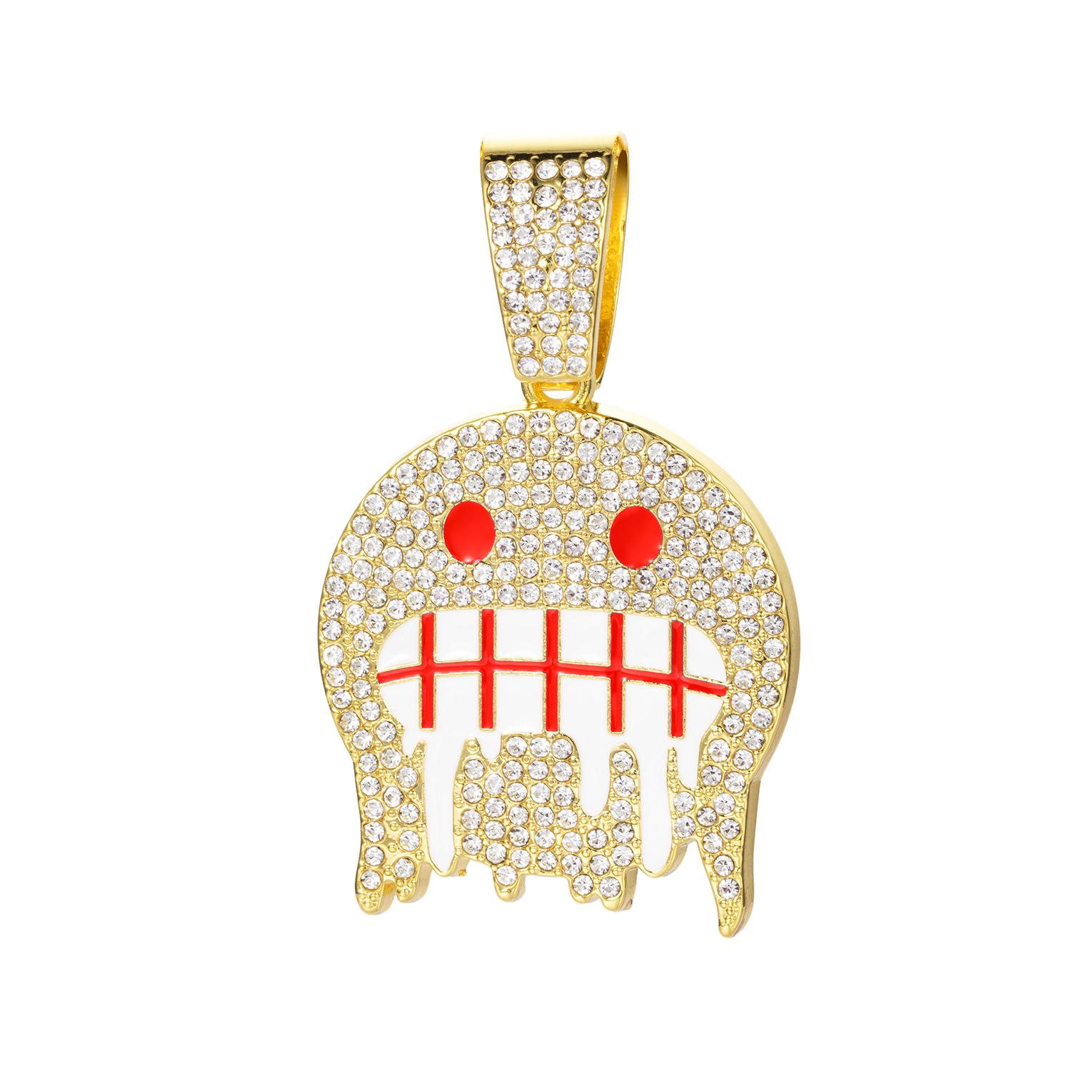 

Мужское модное европейское и американское хип-хоп ожерелье с бриллиантовой подвеской - уличный стиль Майами