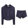 Korean Dongdaemun Slimming Two-Piece Hoodie and Shorts Set for Women