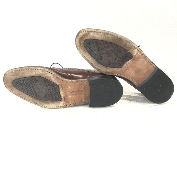 80er-90er Dexter Goodyear Full Brogue Wingtip Schuhe 7M 25cm Braun(GEBRAUCHT)