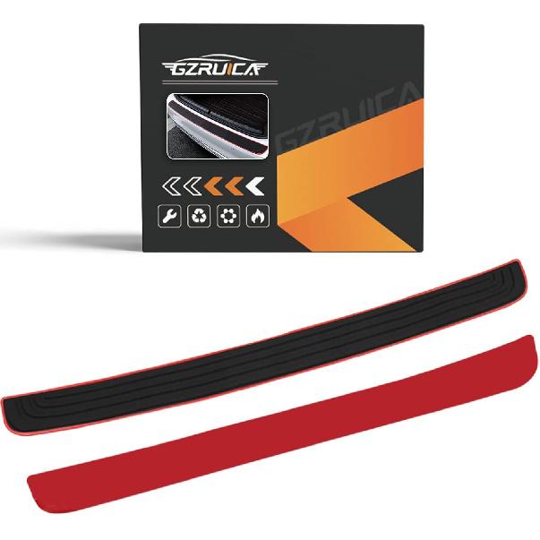 Rear Bumper Protector Guard Trunk Rubber Protection Strip Rubber Scratch-Resista